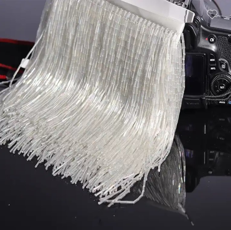 Franjuri din margele de 15cm, 
 glass beads, glass tassel