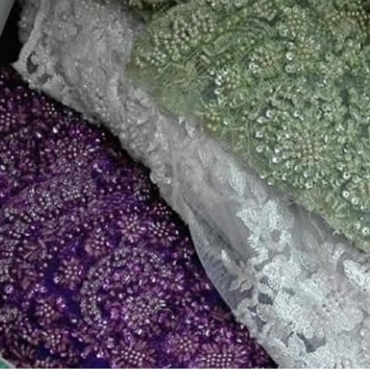 lace fabric glass beads, glass apliques