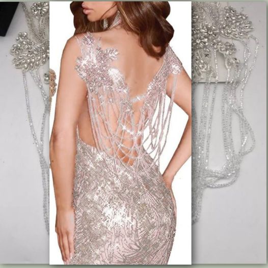 colar cu cristale din sticla, glass beads, glass apliques