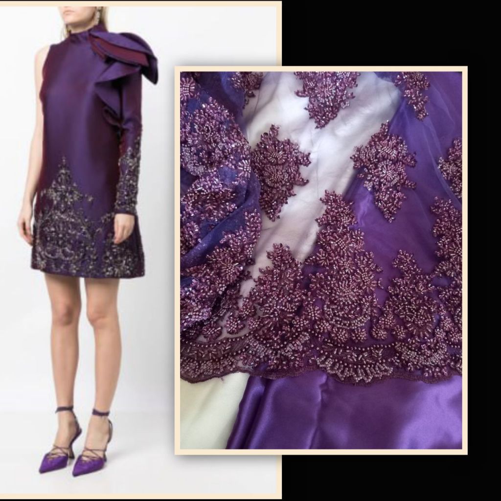 Dantela cu margele mov violet
pentru rochie de seara, evenimente, materiale textile, accesorii de cusut, lace fabric glass beads, glass apliques