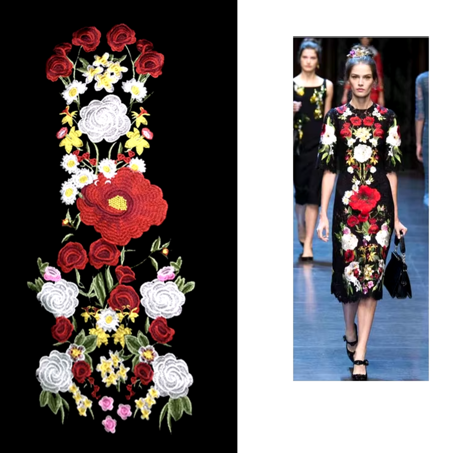 Aplicatii cu maci, set 5 buc pentru un look similar: