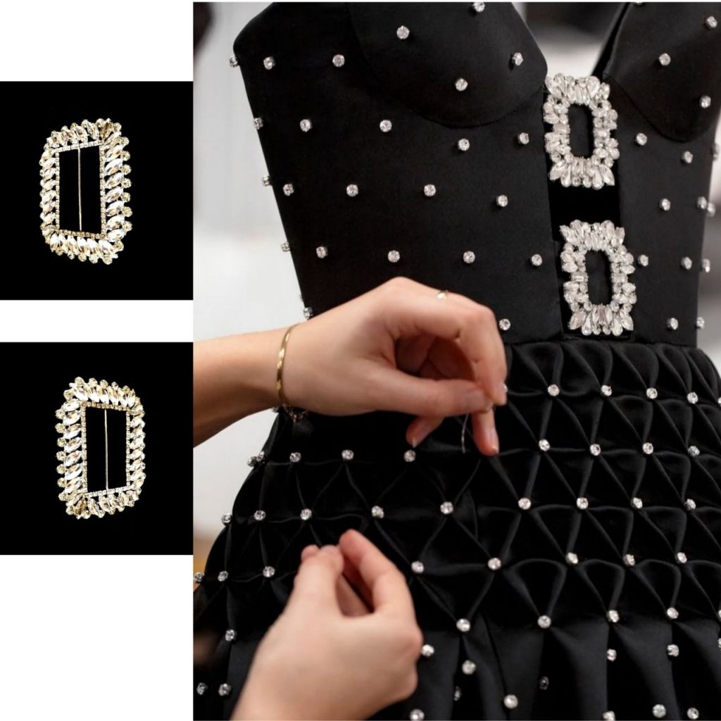 Catarama mare  cu cristale din sticla