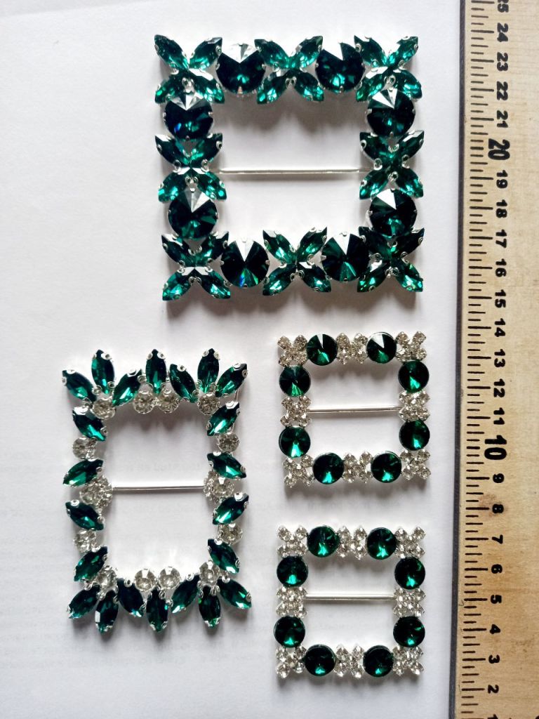 Catarama verde cu cristale
