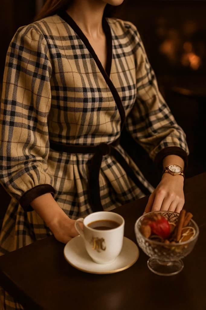 stofapremium  bej cu carouri, stil burberry, materiale textile, stofa tartan . Tesaturi de evenimente, rochii de seara, bluze, fuste.