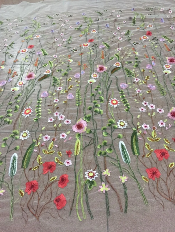 Dantela  cu flori mici

