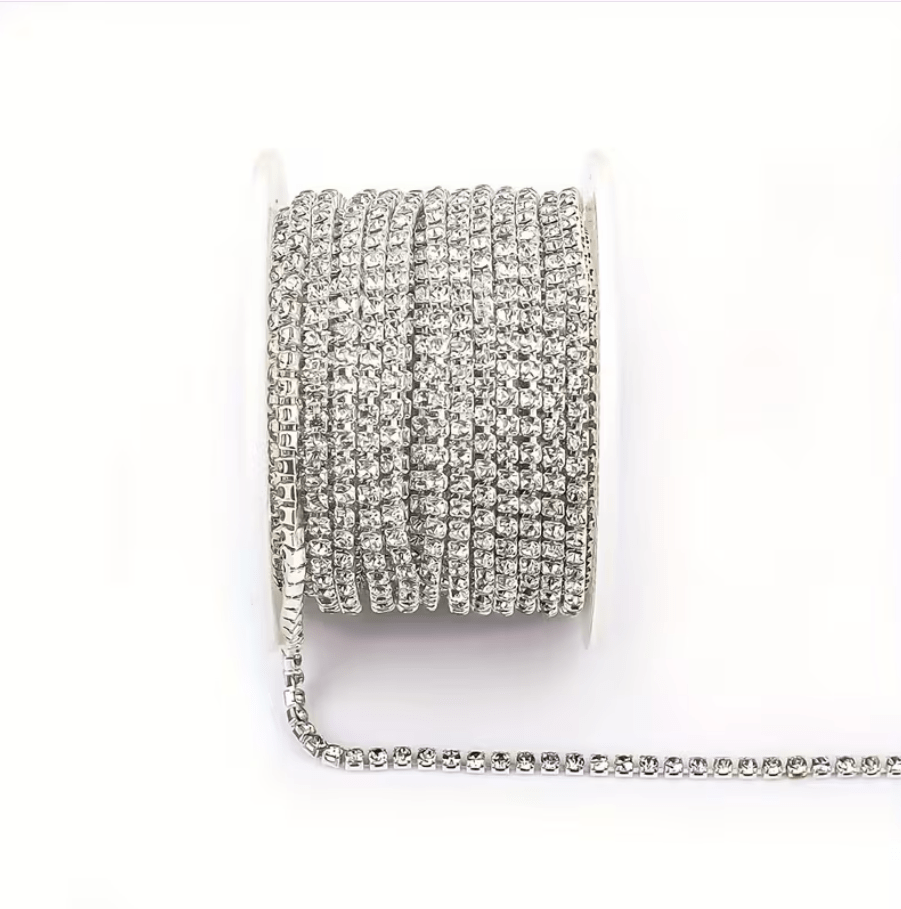 Lanț cu cristale  SS6 2mm.