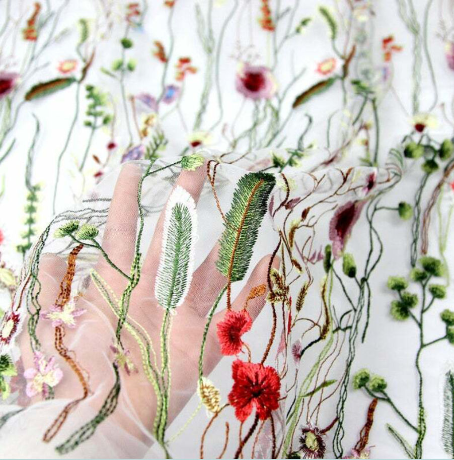 broderie cu flori mici